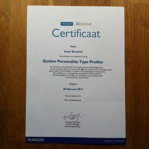 Ontwikkel Assessment Golden Personality Type Profiler Psychopraktisch